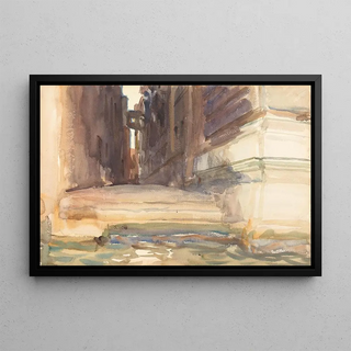 John Singer Sargent - The Calle della Rosa with the Monte di PietVenice.webp