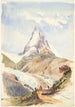 Matterhorn - John Singer Sargent — näkymä teoksesta