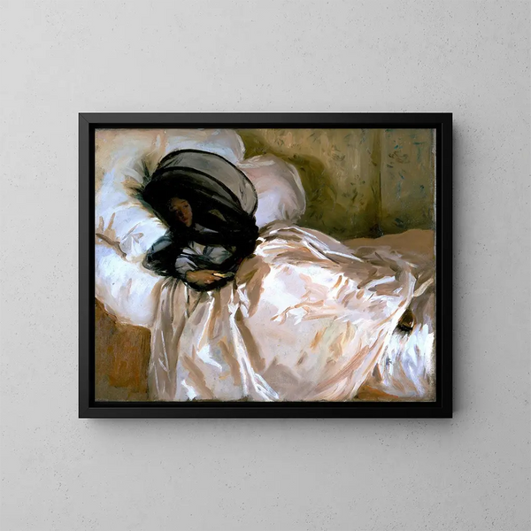 Le Moustiquaire - John Singer Sargent — kehystetty taideteos seinällä