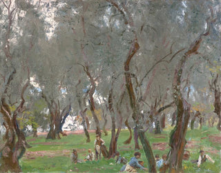 Le verger d'oliviers - John Singer Sargent — näkymä teoksesta