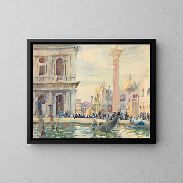 La Piazzetta - John Singer Sargent — kehystetty taideteos seinällä