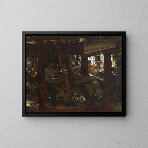 Les Tisserands - John Singer Sargent — kehystetty taideteos seinällä