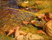 Val d'Aoste, un homme à la pêche - John Singer Sargent — näkymä teoksesta