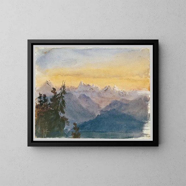 Näkymä Pilatus-vuorelta - John Singer Sargent — kehystetty taideteos seinällä