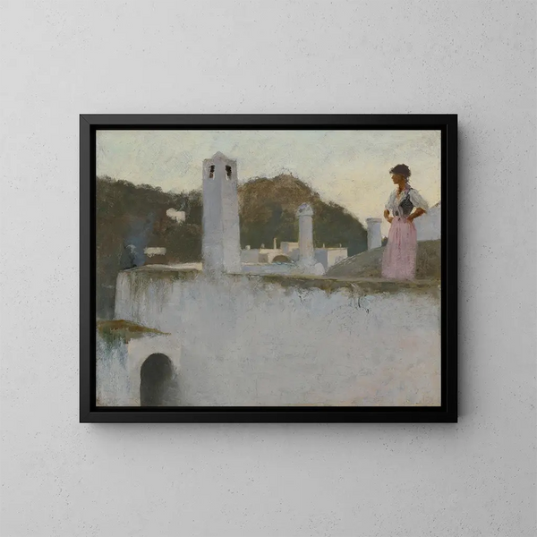 Capri-näkymä - John Singer Sargent — kehystetty taideteos seinällä