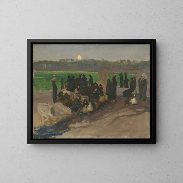 Porteurs d'eau sur le Nil - John Singer Sargent — kehystetty taideteos seinällä