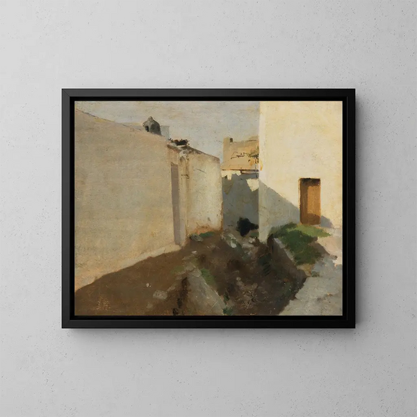 Murs blancs au soleil, Maroc - John Singer Sargent — kehystetty taideteos seinällä