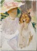 Nainen collie-koiran kanssa - John Singer Sargent — näkymä teoksesta