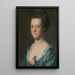 Elizabeth Green Mme Ebenezer Storer II - John Singleton Copley — kehystetty taideteos seinällä