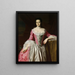 Eunice Dennie Burr - John Singleton Copley — kehystetty taideteos seinällä