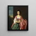 Mme Sylvester Gardiner, née Abigail Pickman, anciennement Mme William Eppes - John Singleton Copley — kehystetty taideteos seinällä