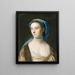 Portrait de Mme Joseph Henshaw - John Singleton Copley — kehystetty taideteos seinällä