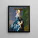 Portrait of Sarah Allen, née Sargent - John Singleton Copley — kehystetty taideteos seinällä