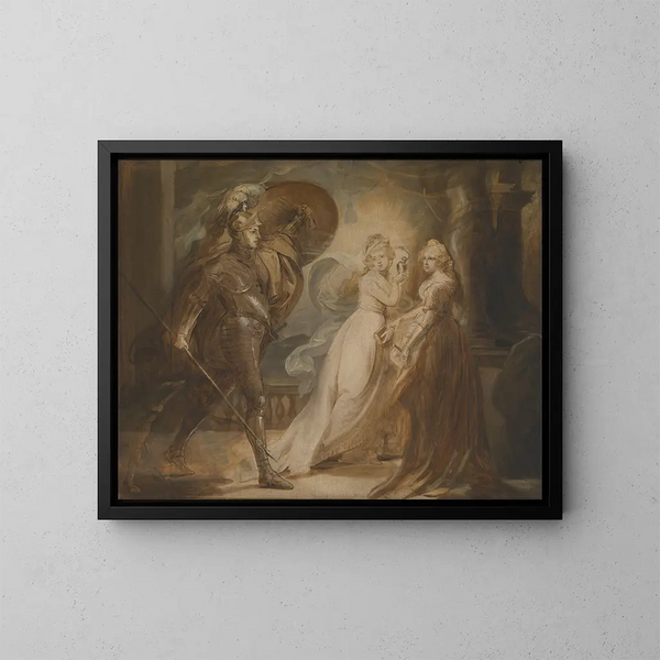 Study for the Knight of the Red Cross - John Singleton Copley — kehystetty taideteos seinällä