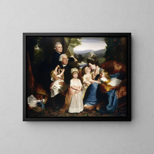 La famille Copley - John Singleton Copley — kehystetty taideteos seinällä