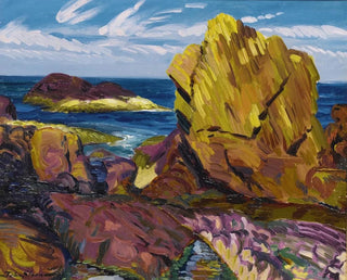 Roche jaune à Gloucester - John Sloan — näkymä teoksesta