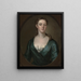 Portrait de femme Judith Colman Bulfinch - John Smibert — kehystetty taideteos seinällä
