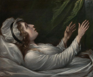 Sarah Hope Harvey hänen kuolinvuoteellaan - John Trumbull — näkymä teoksesta