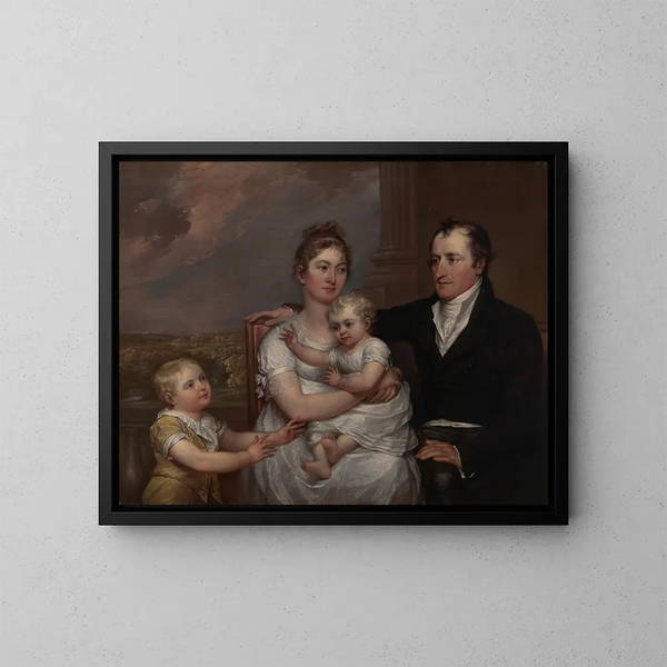 La famille Vernet - John Trumbull — kehystetty taideteos seinällä
