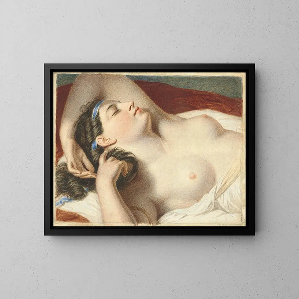 Study for Ariane endormie sur l'île de Naxos - John Vanderlyn — kehystetty taideteos seinällä