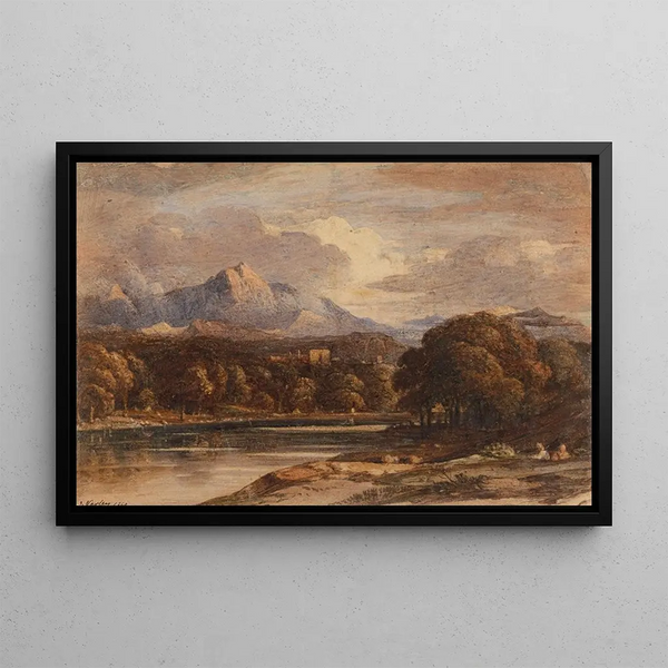 John Varley - Mountainous Landscape with Lake.webp