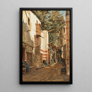 John Varley the Younger - Street of the Sharouri Cairo.webp