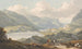 Llanberisin järvet Caernarfonin tien varrelta Llanberisiin Caernarfonshire - John Warwick Smith — näkymä teoksesta