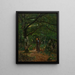Dans les bois de Fontainebleau Forêt de Fontainebleau - John Washington Love — kehystetty taideteos seinällä
