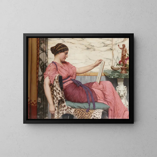 Amatööri - John William Godward — kehystetty taideteos seinällä