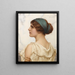 Atalante - John William Godward — kehystetty taideteos seinällä