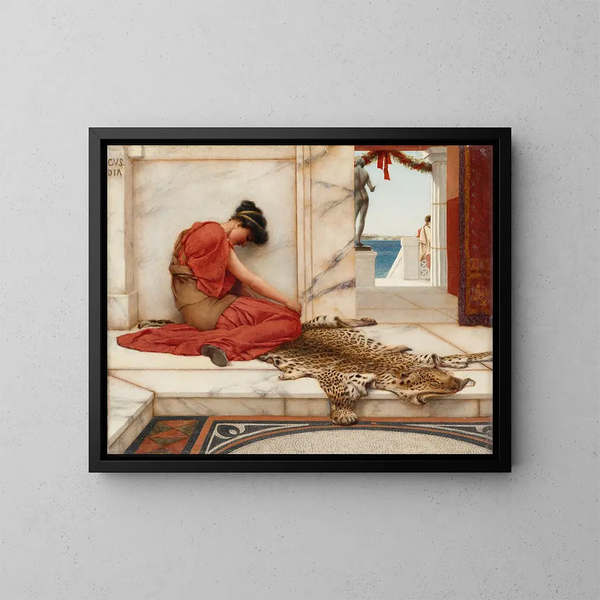 La Dispute - John William Godward — kehystetty taideteos seinällä