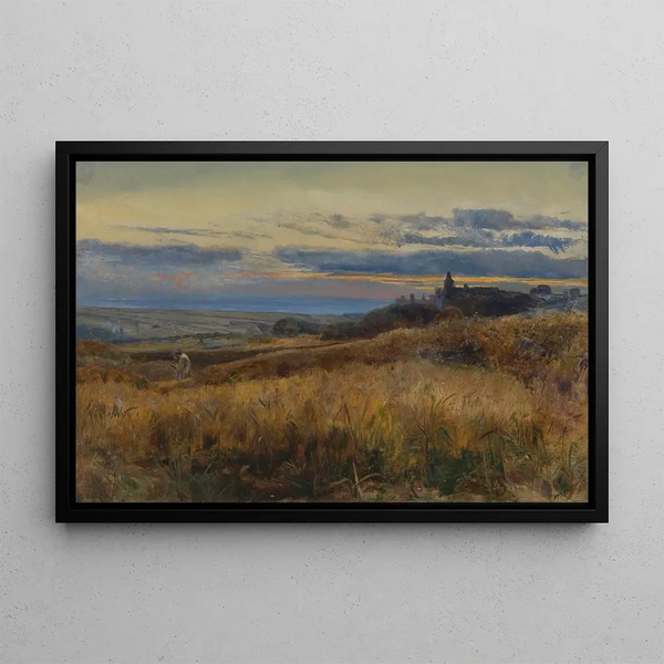 John William Inchbold - Cornfield at sunset.webp