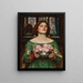 Cueillez les boutons de rose pendant que c'est mai - John William Waterhouse — kehystetty taideteos seinällä