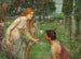 Tutkimus Phyllisille ja Démophonille - John William Waterhouse — näkymä teoksesta