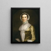 Portrait de Mme Richard Nichols - John Wollaston le Jeune — kehystetty taideteos seinällä