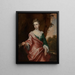 Portrait de Lucy Sherard, fille du comte de Harborough et épouse du duc de Rutland - John Zachary Kneller — kehystetty taideteos seinällä