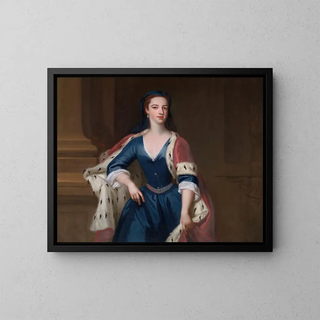 Dame Anne Cavendish - Jonathan Richardson l'Ancien — kehystetty taideteos seinällä