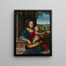 La Madone aux cerises - Joos van Cleve — kehystetty taideteos seinällä