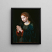 La Vierge en prière - Joos van Cleve — kehystetty taideteos seinällä