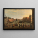 Le Licenciement des mercenaires Waardgelders au service du gouvernement municipal par le prince Maurits à Utrecht le 31 juillet 1618 - Joost Cornelisz Droochsloot — kehystetty taideteos seinällä