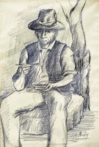 Jos de Martn Simn - Labrador comiendo migas.webp