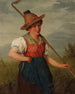Portrait d'une jeune fille en costume traditionnel - Josef Böche — näkymä teoksesta