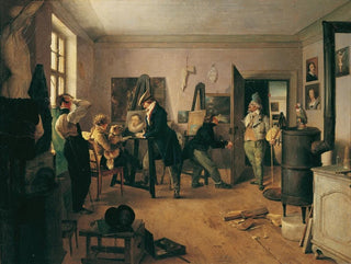 La salle des scolaires - Josef Danhauser — näkymä teoksesta