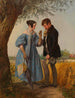 La rencontre - Josef Danhauser — näkymä teoksesta