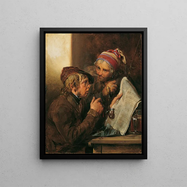 Josef Danhauser - Die Zeitungsleser.webp