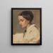 Portrait de femme - Josef Danhauser — kehystetty taideteos seinällä