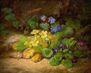 Josef Lauer - Kleines Blumenstck Alpenblumen.webp