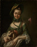 Portrait de Friedericke Sophie Hennig - Josef Melling — näkymä teoksesta