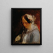 Portrait d'une dame - Josef Navrátil — kehystetty taideteos seinällä