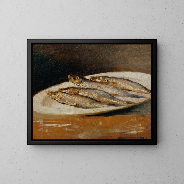 Sardines - Josef Navrátil — kehystetty taideteos seinällä
